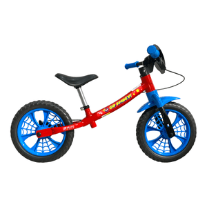 Bicicleta Nathor Balance Spider Man Aro 12 Vermelho e Azul