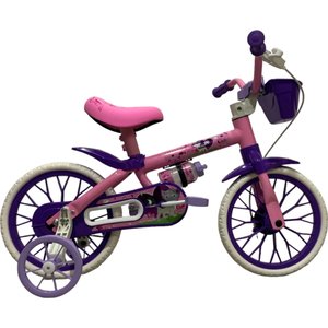 Bicicleta Nathor Cat Aro 12 Rosa e Roxo