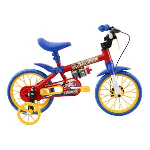 Bicicleta Nathor Fireman Aro 12 Vermelho e Azulㅤㅤㅤㅤㅤㅤㅤㅤ Bicicleta Nathor Fireman Aro 12 Vermelho e Azulㅤㅤㅤㅤㅤㅤㅤㅤ