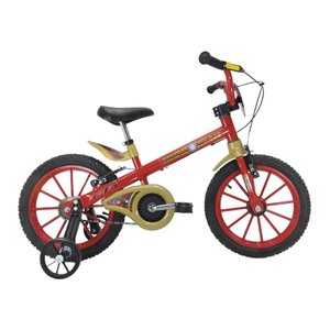 Bicicleta Nathor Homem de Ferro Aro 16 Vermelho e Preto