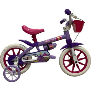 Bicicleta Nathor Violet Aro 12 Roxo e Rosa