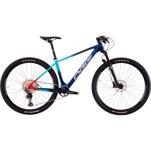 Bicicleta Oggi Agile Sport Carbon Aro 29 Deore 12v 2023 Azul e Vermelho