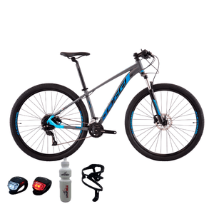 Bicicleta Oggi Big Wheel 7.0 Aro 29 Alivio 18v 2022 Grafite e Azul e Preto