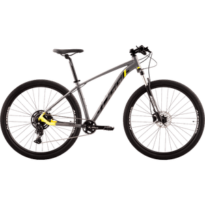 Bicicleta Oggi Big Wheel 7.0 Aro 29 Cues 9v 2024 Grafite e Amarelo e Preto Bicicleta Oggi Big Wheel 7.0 Aro 29 Cues 9v 2024 Grafite e Amarelo e Preto