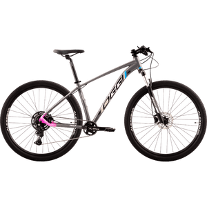 Bicicleta Oggi Big Wheel 7.0 Aro 29 Cues 9v 2024 Grafite e Rosa e Azul Bicicleta Oggi Big Wheel 7.0 Aro 29 Cues 9v 2024 Grafite e Rosa e Azul
