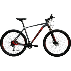 Bicicleta Oggi Big Wheel 7.0 Deore 18v Grafite e Vermelho e Preto