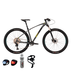 Bicicleta Oggi Big Wheel 7.2 Aro 29 Shimano Deore 11v 2023 Grafite e Preto e Amarelo