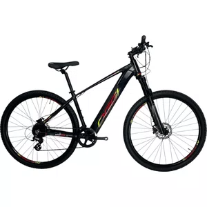 Bicicleta Oggi Big Wheel 8.0 Aro 29 Tourney 8 Velocidades T-17 Preto e Amarelo e Vermelho - Seminovo