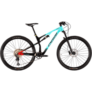 Bicicleta Oggi Cattura Sport Carbon Aro 29 Deore 12v 2023 Azul Preto e Vermelho