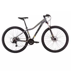 Bicicleta Oggi Float Sport Aro 29 Tourney 21v t-15,5 Grafite e Preto e Amarelo