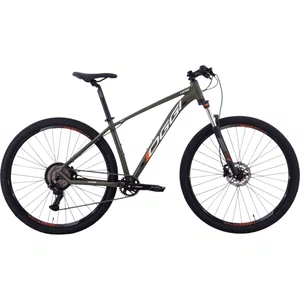 Bicicleta Oggi Hacker HDS Aro 29 Essa 8 Velocidades  Verde e Branca e Laranja