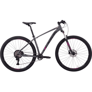 Bicicleta Oggi Hacker HDS Aro 29 Essa 8V Grafite e Rosa e Preto