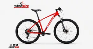 Bicicleta Oggi Hacker HDS Aro 29 Essa 8V Vermelha e Branca e Azul