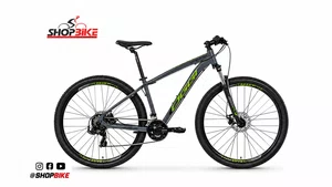 Bicicleta Oggi Hacker Sport Aro 29 Tourney 21v 2024 Grafite e Verde e Preto