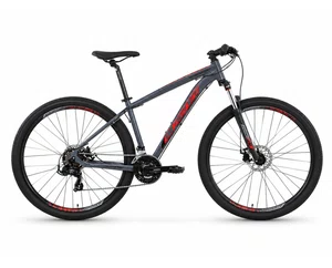 Bicicleta Oggi Hacker Sport Aro 29 Tourney 21v 2024 Grafite e Vermelho e Preto