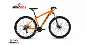 Bicicleta Oggi Hacker Sport Aro 29 Tourney 21v 2024 Laranja e Verde e Preto