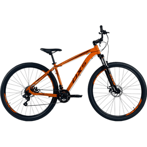 Bicicleta OXS Glide 100 Aro 29 Shimano 21v Laranja e Vinho e S-lime