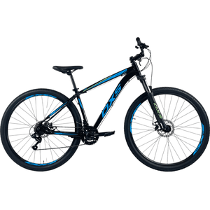 Bicicleta OXS Glide 100 Aro 29 Shimano 21v Preto e Azul e S-lime Bicicleta OXS Glide 100 Aro 29 Shimano 21v Preto e Azul e S-lime