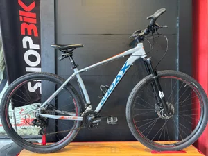 Bicicleta seminova a29 audax havok tx shimano torney 24v t-19 cinza/azul/laranja