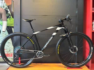 Bicicleta seminova a29 cannondale scalpel ht carbon 3 gx lunar 12v t-17 preto / branca