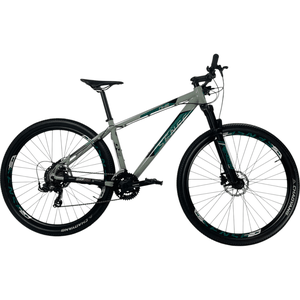 Bicicleta a29 Sense One Shimano 21v T-17 Cinza e Verde-Seminova