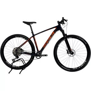 Bicicleta Soul Magma Ht 229 Deore Aro 29 12v Azul e Laranja - Seminova