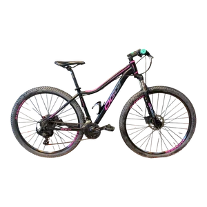 Bicicleta Seminova Aro29 Oggi Float Sport Shimano 21v Grafite e Rosa Bicicleta Seminova Aro29 Oggi Float Sport Shimano 21v Grafite e Rosa