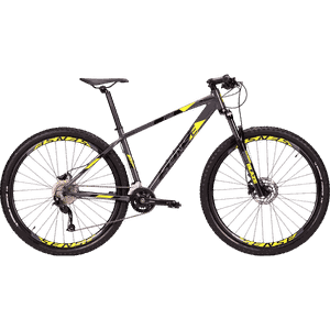 Bicicleta Sense Fun Evo 2023 Aro 29 Alivio 18v Grafite e Amarelo