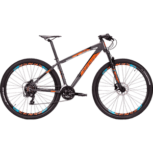 Bicicleta Sense One 2023 Tourney 21v Grafite e Laranja e Preto