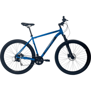 Bicicleta Sinc Tempo Aro 29 Shimano Tourney 21v Azul e Preto - Seminovo