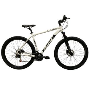 Bicicleta Sinc Tempo Aro 29 Tourney 21v Branco e Preto