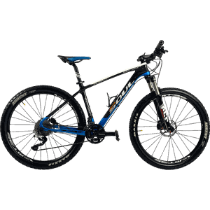Bicicleta Soul Carbon 927 Aro 27,5 XT 30v Preta e Azul - Seminova