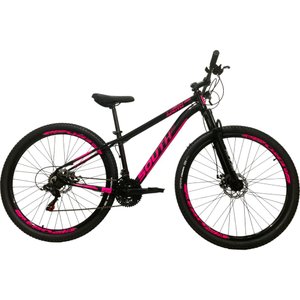 Bicicleta South Legend Aro 29 Tourney 21v Preto e Rosa