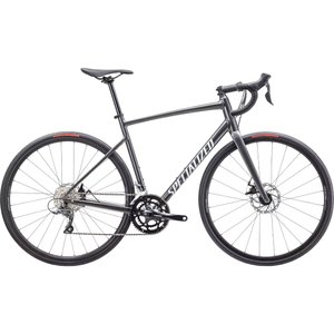 Bicicleta Specialized Allez E5 Aro 700 Claris 16v Cinza escuro e Branco e Prata