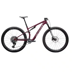 Bicicleta Specialized Aro 29 Epic 8 Comp Bordo Cetim Metálico e Branco