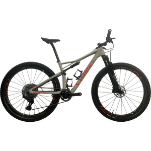 Bicicleta Specialized Epic S-Works Aro 29 XX1 AXS 12v Bege Claro e Vermelho - Seminova