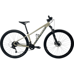 Bicicleta Specialized Rockhopper Aro 29 Microshift 18V Branca e Azul - Seminova