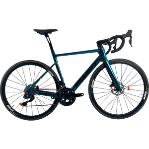 Bicicleta Swift Racevox Comp Carbon Disc 2024 Aro 700 Shimano 105 Di2 24v Azul e Preto