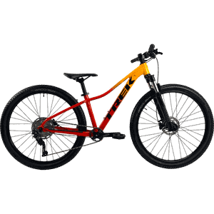 Bicicleta Trek Marlin 7 Aro 27,5 Deore 10v Amarelo e Vermelho - Seminova