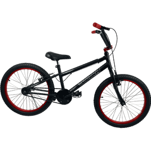 Bicicleta Ultra Cross Aro 20 Preto e Vermelhoㅤㅤㅤㅤㅤ