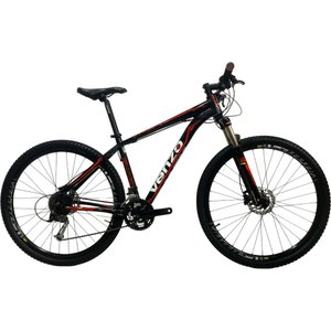 Bicicleta Venzo Shark Aro 29 Alivio 27v Preto e Vermelho e Branco - Seminova