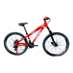 Bicicleta Vikingx Aro 26 Tuff 25 Shimano 21v Vermelho, Branco e Dourado Bicicleta Vikingx Aro 26 Tuff 25 Shimano 21v Vermelho, Branco e Dourado