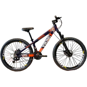 Bicicleta Vikingx Aro 26 Tuff-25 Shimano Azul Laranja e Branco Bicicleta Vikingx Aro 26 Tuff-25 Shimano Azul Laranja e Branco