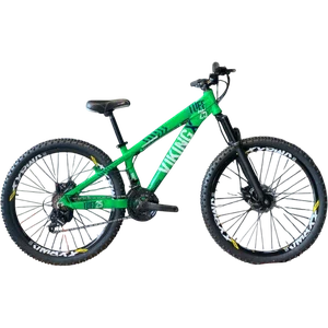 Bicicleta Vikingx Aro 26 Tuff-25 Verde Azul e Branco Bicicleta Vikingx Aro 26 Tuff-25 Verde Azul e Branco