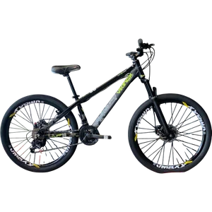 Bicicleta Vikingx Aro 26 Tuff-30 Shimano Preto Prata e Verde Bicicleta Vikingx Aro 26 Tuff-30 Shimano Preto Prata e Verde