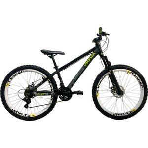 Bicicleta VikingX Tuff 30 Aro 26 Tourney Preto e Verde e Branco