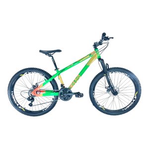 Bicicleta Vikingx Tuff 35 Aro 26 Shimano 21v HD Verde