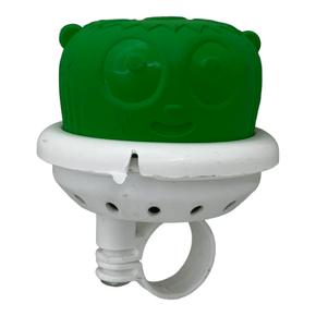 Buzina de Plástico Fon Fon Verde com Base Branca e com Abraçadeira