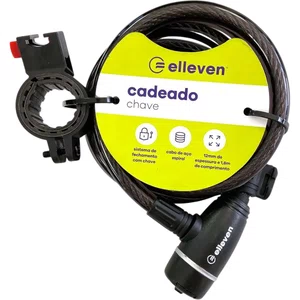 Cadeado Elleven Espiral com Chave 12mm x 1.8mㅤㅤㅤㅤㅤㅤㅤㅤㅤㅤㅤ