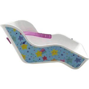 Cadeirinha Para Boneca Aro 16/20 Azul Estrela Colorida